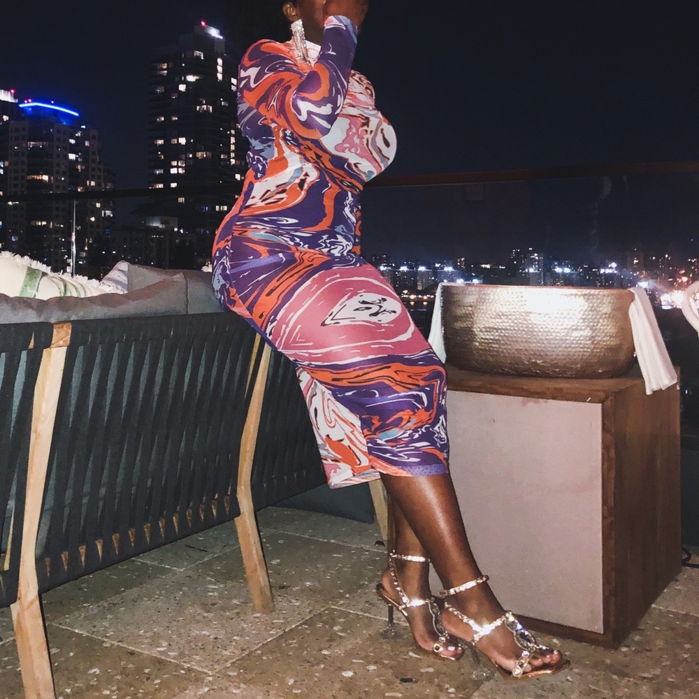 Kai Collective Gaia Dress in Purple